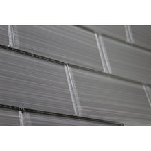 Load image into Gallery viewer, Premium Hand Painted 3" x 6" Glass Mosaic Subway Tile Dark Gray 144CDR