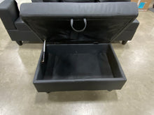 Load image into Gallery viewer, Wilhemine Sectional Piece with Ottoman Black