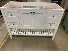 Load image into Gallery viewer, Akinola 48" Single Bathroom Vanity Base Only AS IS White