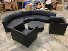 Load image into Gallery viewer, *AS IS* Camak 8 Piece rattan Sectional (Missing cushions and 2 drink holder inserts!)