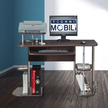 Load image into Gallery viewer, Compact Computer Desk with Storage Espresso(291)