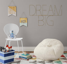 Load image into Gallery viewer, Fuzzy Bean Bag Chair Cream - Pillowfort™ kids!
