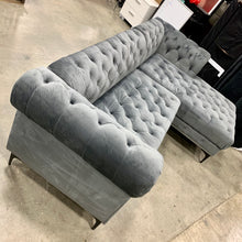 Load image into Gallery viewer, Lora 97" Wide Velvet Right Hand Facing Sofa & Chaise