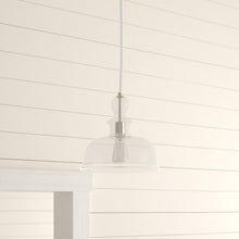 Load image into Gallery viewer, Coraline 1 Light Dome Pendant Brushed Nickel(401)