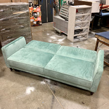 Load image into Gallery viewer, Imani Velvet 81.5" Square Arm Sleeper AS IS