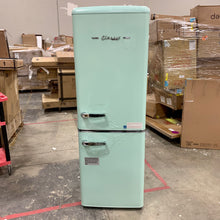 Load image into Gallery viewer, Light Green Classic Retro 22" Counter Depth Bottom Freezer Energy Star 7 cu. ft. Refrigerator