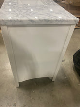 Load image into Gallery viewer, Prentice 48" Single Bathroom Vanity Set White with Carrara Marble #1894HW - OUT OF BOX