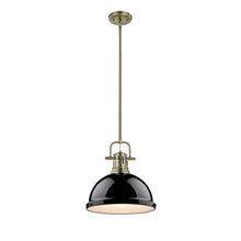 Load image into Gallery viewer, Aged Brass Bodalla 1 Light Single Dome Pendant Single(1855RR)