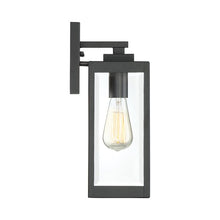 Load image into Gallery viewer, Kaylie Earth Black 1 - Bulb Outdoor Wall Lantern #93HW