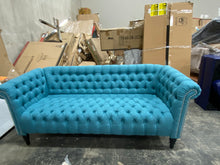 Load image into Gallery viewer, Capps Chesterfield Sofa Teal