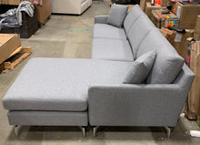 Load image into Gallery viewer, Ervine Reversible Sectional Light Gray 999CDR