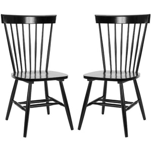 Parker Dining Chairs Set of 2 Black 666CDR