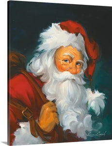'Christmas Art 'Santa and Pack' by Susan Comish Painting Print (SB1551)