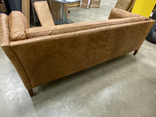 Load image into Gallery viewer, Chappell Genuine Leather 82.28" Pillow Top Arm Sofa Brown