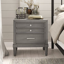 Load image into Gallery viewer, Saratoga 3 Drawer Nightstand Gray