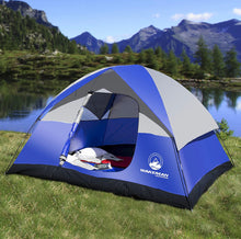 Load image into Gallery viewer, 6-Person Tent, Water Resistant Dome Tent for Camping with Removable Rain Fly and Carry Bag, Rebel Bay 6 Person Tent by Wakeman Outdoors #411HW