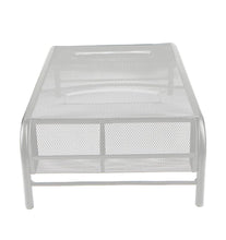 Load image into Gallery viewer, Mind Reader Mesh Monitor Stand Riser & Desk Organizer in White #747HW