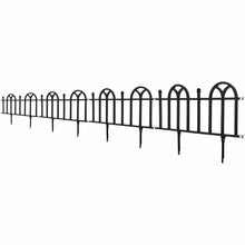Load image into Gallery viewer, 1.5 ft. H x 2 ft. W Victorian Garden Edging (Set of 4) Black 185CDR