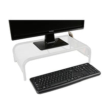 Load image into Gallery viewer, Mind Reader Mesh Monitor Stand Riser & Desk Organizer in White #747HW