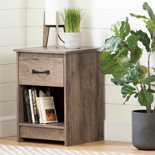 Load image into Gallery viewer, Tassio 1 Drawer Nightstand Weathered Oak(1370)
