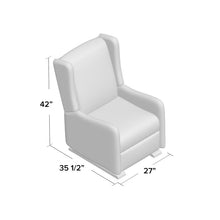 Load image into Gallery viewer, Bovina Manual Glider Recliner Light Gray #306HW