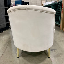 Load image into Gallery viewer, Lilo Velvet Cream 65" Round Arm Loveseat