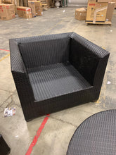 Load image into Gallery viewer, *AS IS* Camak 8 Piece rattan Sectional (Missing cushions and 2 drink holder inserts!)