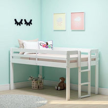 Load image into Gallery viewer, Jasper Twin Dove Gray Wood Junior Loft Bed White 2893RR
