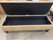 Load image into Gallery viewer, Potrero Wood Flip Top Storage Bench Sand *AS IS