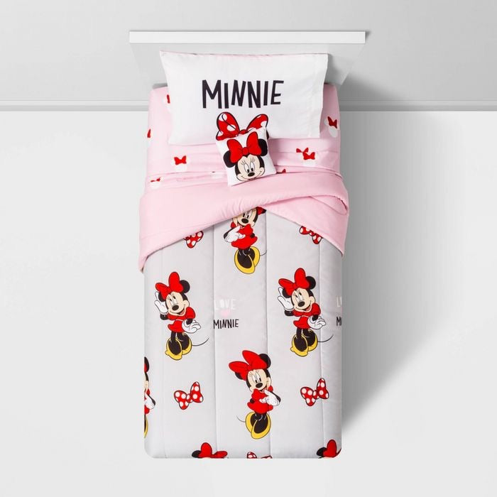 Minnie Mouse Twin Bed In A Bag Gray Set of 2(1472)