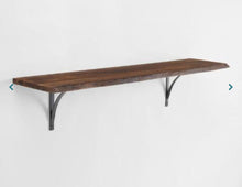 Load image into Gallery viewer, 4ft Organic Edge Mix and Match Shelves Set of 2 Walnut(821)