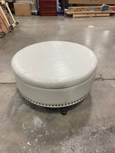 Load image into Gallery viewer, Manford Storage Ottoman Cream