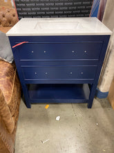 Load image into Gallery viewer, Goodin 30" Single Bathroom Vanity Set Blue/Gold