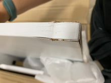 Load image into Gallery viewer, Camila 5 Shelf Bookcase White/Gold AS IS(1182)