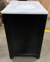 Load image into Gallery viewer, Minnetrista 30" Single Bathroom Vanity Set Black/Marble Sink 1004CDR
