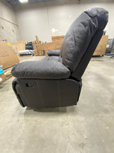Load image into Gallery viewer, CorLiving Lea Chocolate Brown Faux Leather Reclining Sofa 6440RR