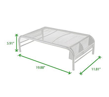 Load image into Gallery viewer, Mind Reader Mesh Monitor Stand Riser & Desk Organizer in White #747HW