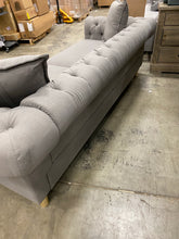 Load image into Gallery viewer, Aida 85" Wide Rolled Arm Chesterfield Sofa Gray