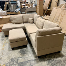 Load image into Gallery viewer, Hemphill 104" Wide Reversible Sofa & Chaise with Ottoman - Fabric: Sand