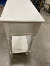 Load image into Gallery viewer, Landers 3 Drawer Console Table Distressed White