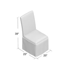 Load image into Gallery viewer, SET OF TWO Linen Upholstered Parsons Chair Natural Linen AS IS(1455)