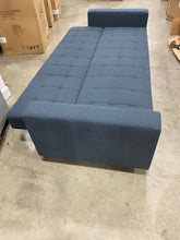 Load image into Gallery viewer, Rosina Convertible 86.61" Square Arm Sleeper Blue Linen