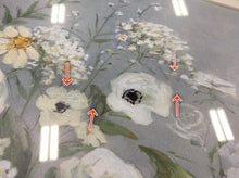 Load image into Gallery viewer, &#39;Blooming Meadow Beauties&#39; Watercolor Painting Print in Silver Frame #2388HW
