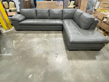 Load image into Gallery viewer, 124" Wide Leather Match Sofa & Chaise 6609RR-OB