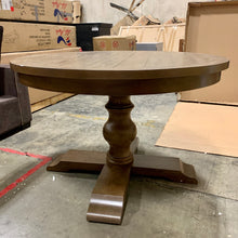 Load image into Gallery viewer, Round Pedestal Dining Table with 18" Leaf