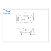 Load image into Gallery viewer, Streamline 60" x 32" Clawfoot Soaking Bathtub AS IS(1076)