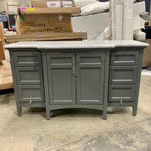 Load image into Gallery viewer, Metz Maple Gray 60" Single Bathroom Vanity Set AS IS (SB1518)(OUT OF BOX)