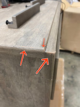 Load image into Gallery viewer, Gray Rosen 2 Drawer Nightstand *AS IS #1064HW