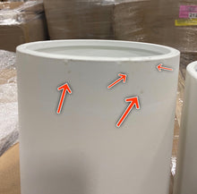 Load image into Gallery viewer, White Bartlow 3-Piece Metal Pot Planter *AS IS #827HW