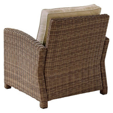 Load image into Gallery viewer, Bradenton Outdoor Wicker Arm Chairs SET OF 3 with Cushions Brown(626)